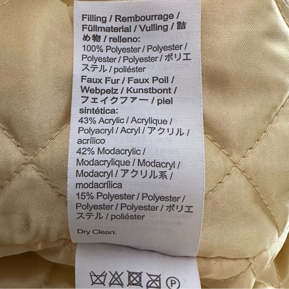 J. Crew Summit Parka Coat Italian Stadium Cloth Wool in Navy Gold Trim size 0 - Picture 10 of 14